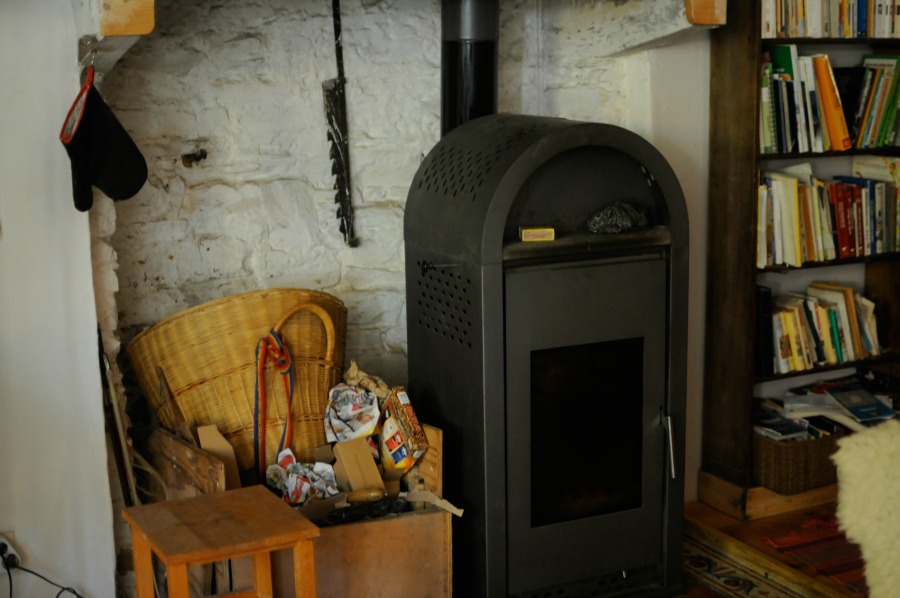 french farm fireplace